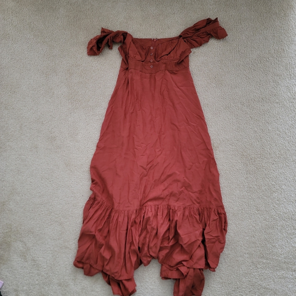 FARM Rio Ruffle Strap Dress Medium EUC - Picture 3 of 12